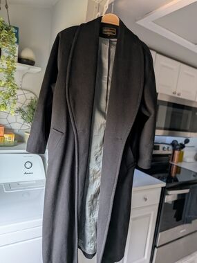 Kristen Blake Black Long Wool Coat